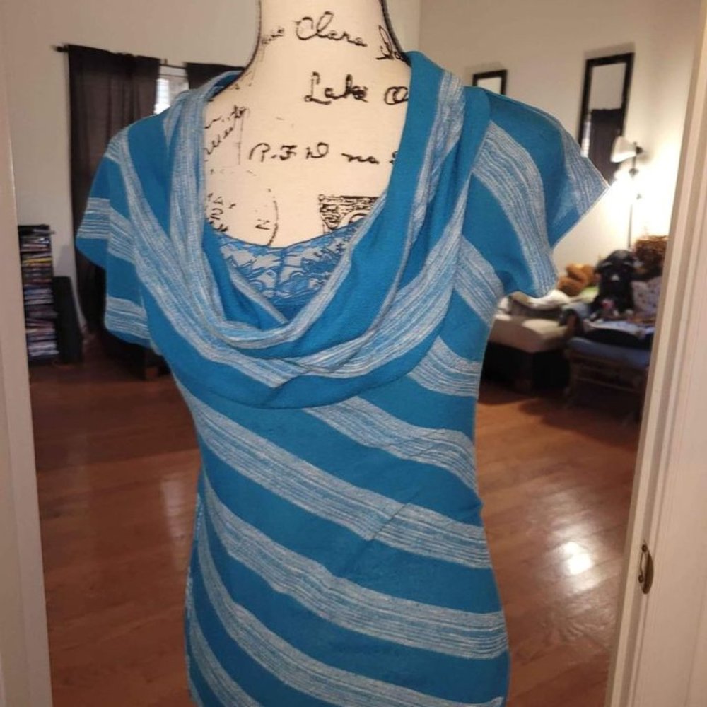 blue blouse strip medium